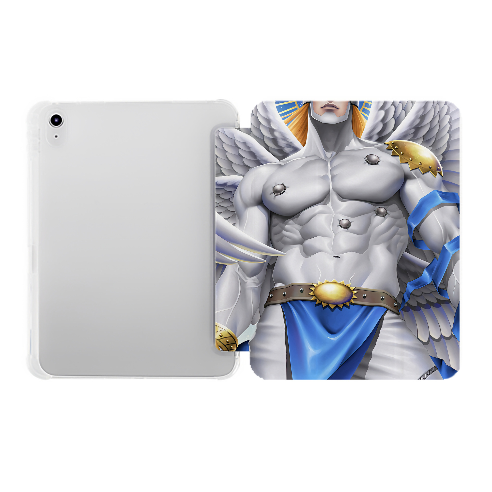 （画像用） Digimon デジタルモンスター/デジモン IPad ケース ペン収納付き 三つ折りスタンド PUレザー×シリコン 対応機種9.5/10.5/10.9インチ